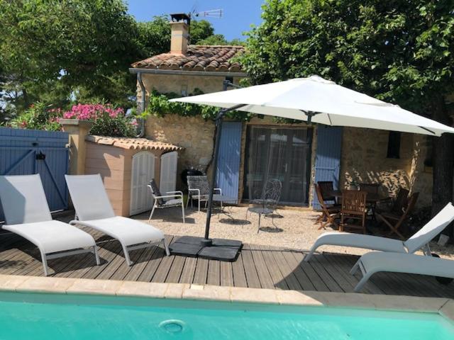 Maison De Plain Pied Pour 4 Pers Piscine Lussan Lussan  Eksteriør bilde